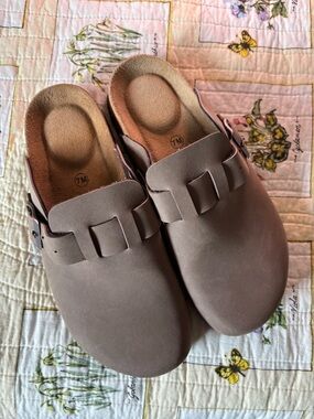 Women’s Taupe Slip-On Clog Mule - Comfortable Everyday Style